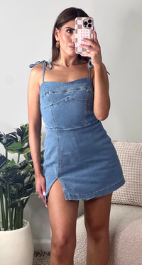 MAXINE DENIM SKORT DRESS