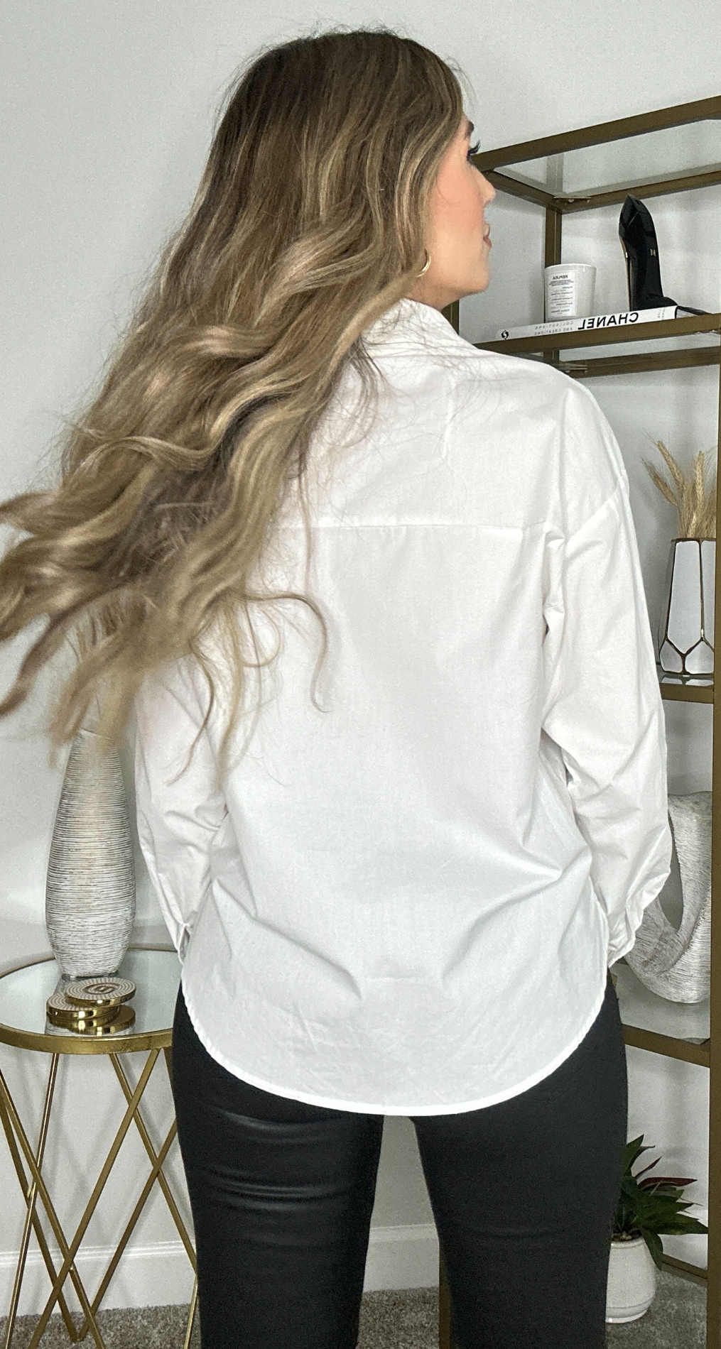 DIAMOND BOW BLOUSE